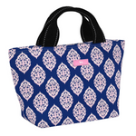 Brooch the Subject SCOUT Nooner insulated lunch bag – 14.25″ W x 8″ H x 6″ D, foam-insulated, water-resistant poly twill, exterior zipper pocket. Folds flat for compact storage. Available at Be Charmed
