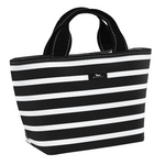 Fleetwood Black SCOUT Nooner insulated lunch bag – 14.25″ W x 8″ H x 6″ D, foam-insulated, water-resistant poly twill, exterior zipper pocket. Folds flat for compact storage. Available at Be Charmed