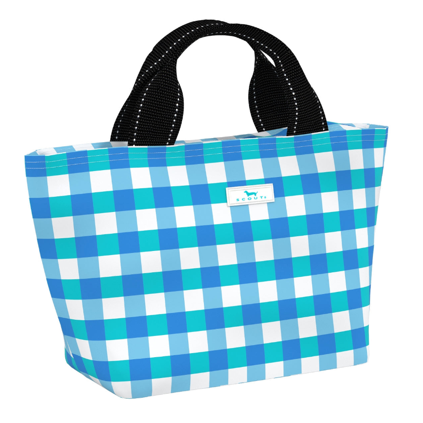Friend of Dorothy SCOUT Nooner insulated lunch bag – 14.25″ W x 8″ H x 6″ D, foam-insulated, water-resistant poly twill, exterior zipper pocket. Folds flat for compact storage. Available at Be Charmed
