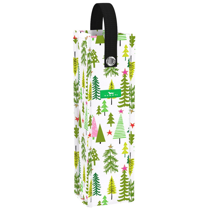 Scout Tree Amigos Spirit Liftah reusable wine gift bag, folds flat & durable – available at Be Charmed