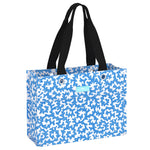 Sweet Coraline SCOUT Tiny Package Gift Bag – 11"W × 8"H × 4.5"D all‑weather woven bag folds flat, weighs 0.2 lbs, holds 30 lbs, reusable and wipe‑clean. Available at Be Charmed