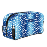  You've Spot Mail SCOUT 3‑Way Bag – 10.75″ W × 5.5″ H × 4″ D coated cotton travel organizer with three zip compartments, stands upright, water‑resistant, wipes clean. Available at Be Charmed