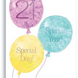 Pictura - 21st Birthday Card