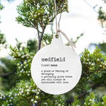 Rustic Marlin Medfield Definition Bulb Ornament