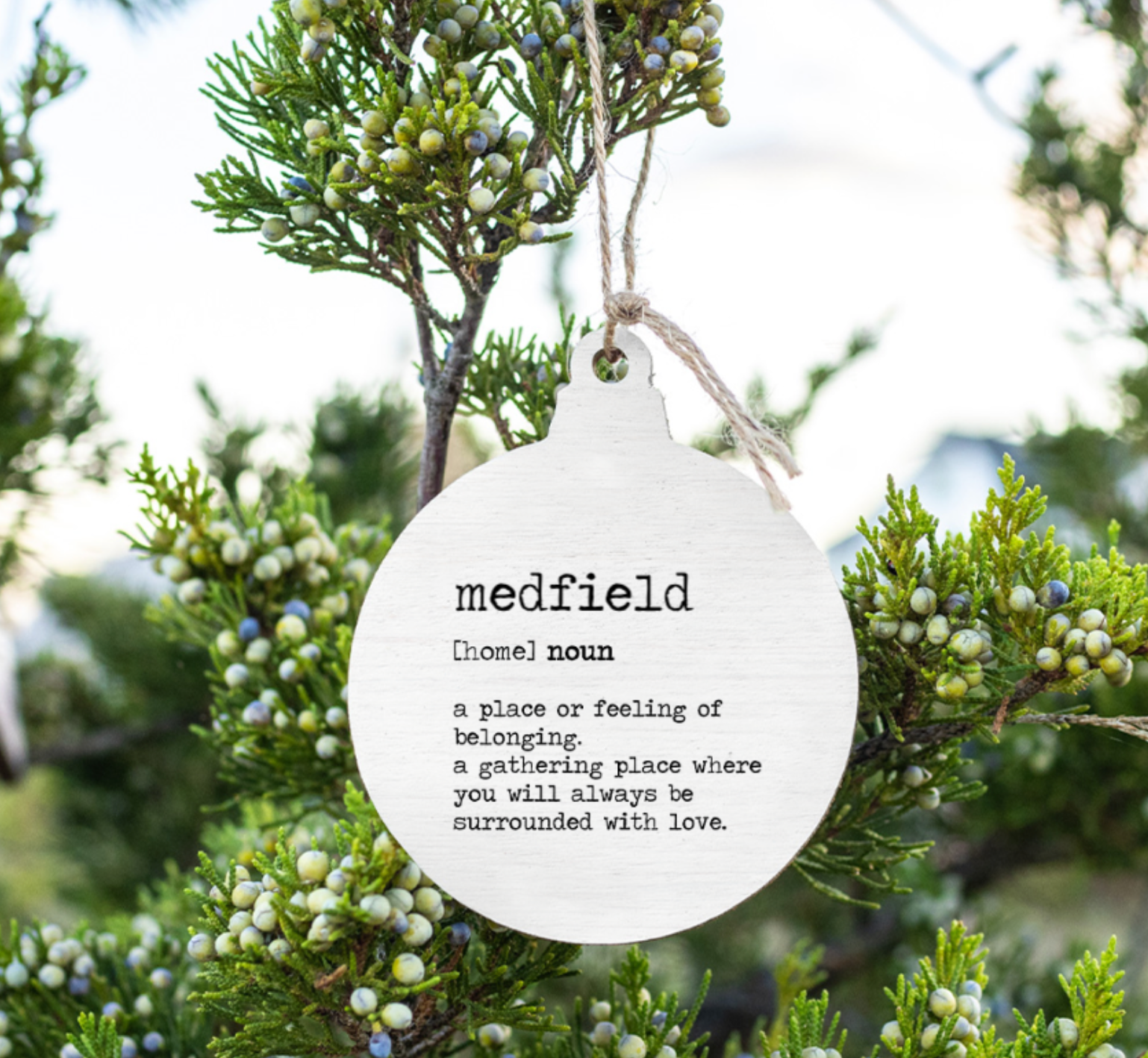 Rustic Marlin Medfield Definition Bulb Ornament