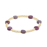 enewton 3MM Admire Gold Bead Bracelet Ruby