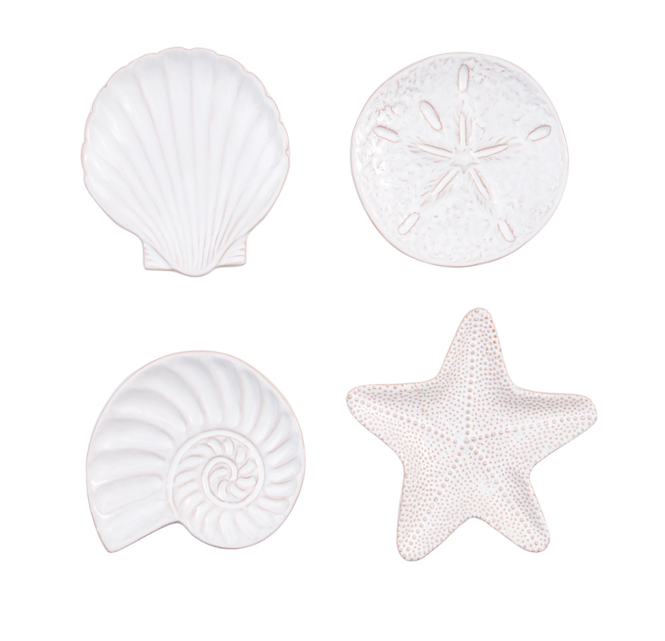 Mud Pie Shell Tidbit Plate