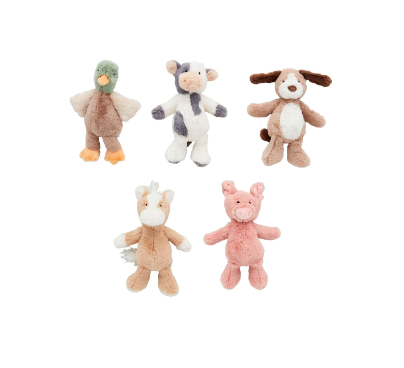 Mud Pie Farm Plush Rattle Pals