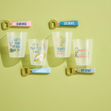 Mud Pie Tennis & Golf Party Cup & Opener Sets
