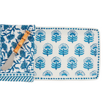 Mud Pie Block Print Tray & Towel Set