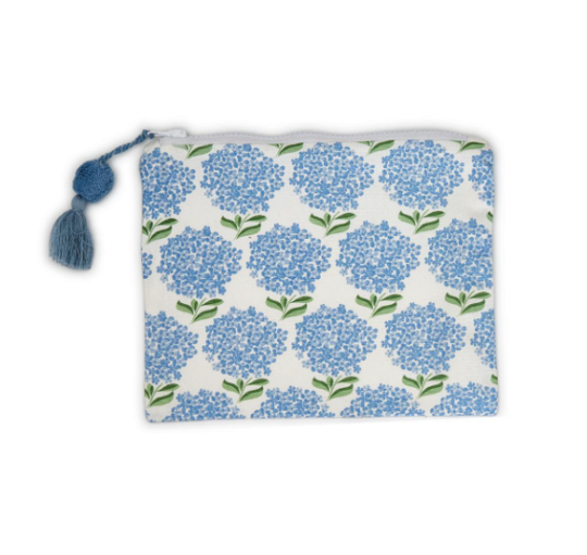 Two's Company  Large Multipurpose Pouch Hydrangea