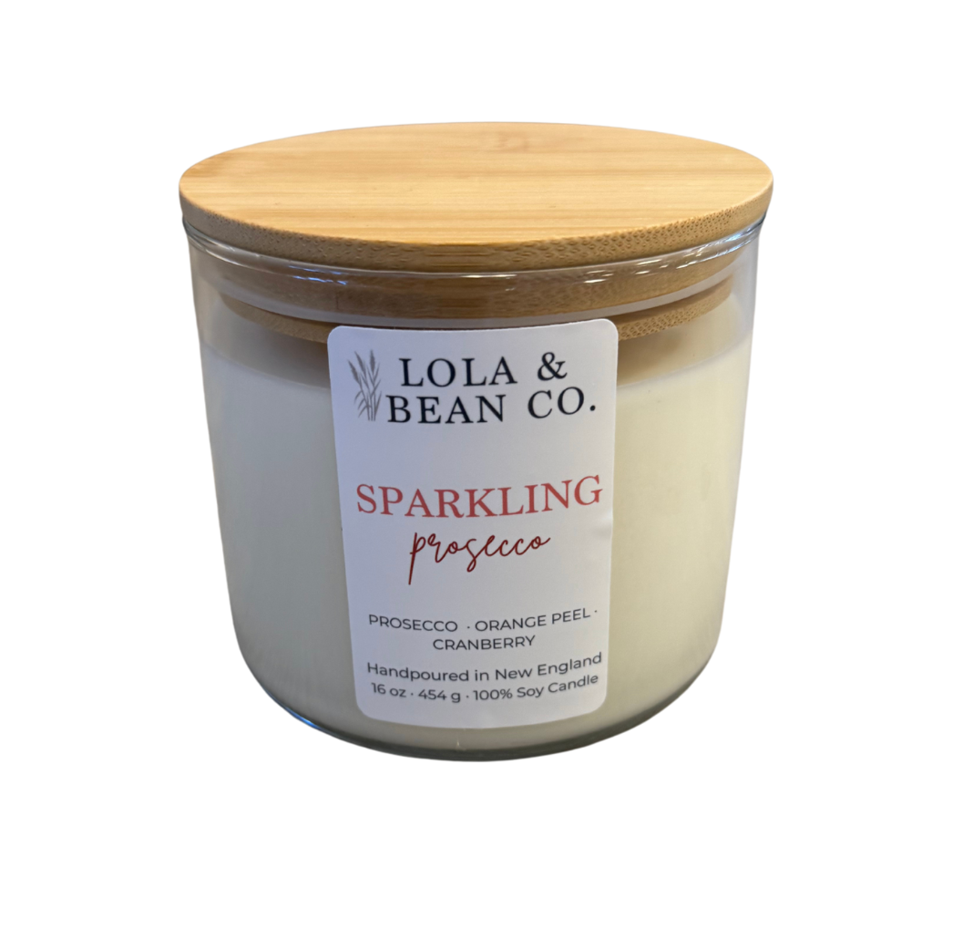 Lola & Bean 3 Wick Soy Candle Sparkling Prosecco