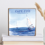 Rustic Marlin 6 x 6 Block Cape Cod Open Sea Sailing