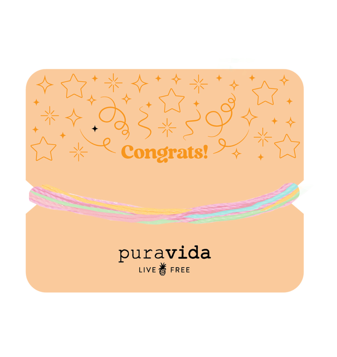 Pura Vida Congrats Gifting Original Bracelet on card