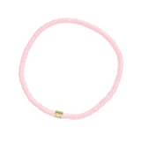 Pura Vida Baby Pink Cabrillo Vinyl Disc Stretch Bracelet 