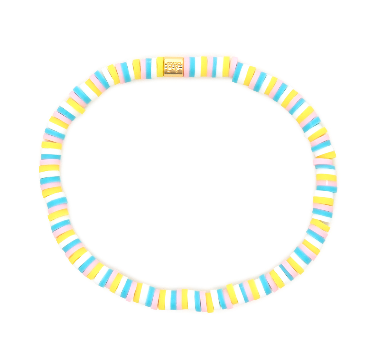 Pura Vida Bermuda Seascape Vinyl Disc Stretch Bracelet 