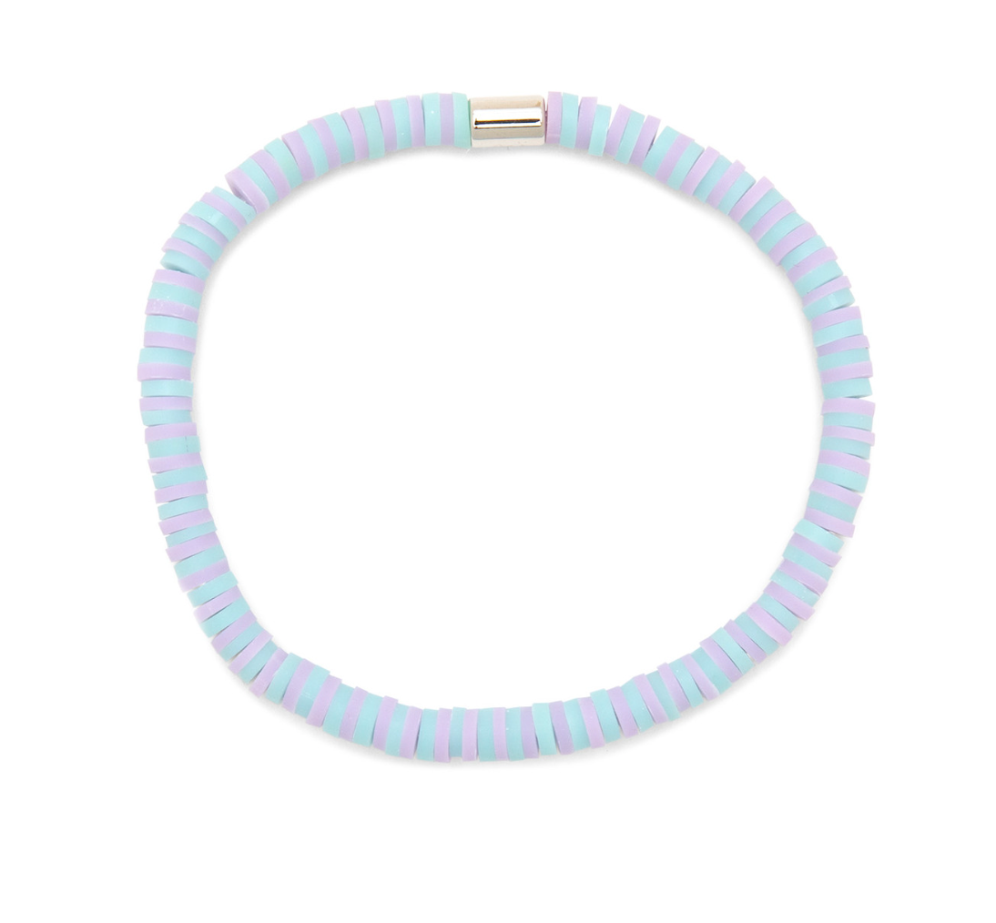 Pura Vida Surf's Up Seascape Vinyl Disc  Stretch Bracelet 