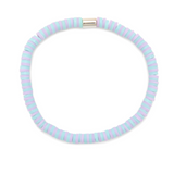 Pura Vida Surf's Up Seascape Vinyl Disc  Stretch Bracelet 