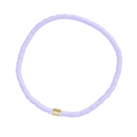 Pura Vida Lavender Cabrillo Vinyl Disc Stretch Bracelet 