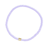 Pura Vida Lavender Cabrillo Vinyl Disc Stretch Bracelet 