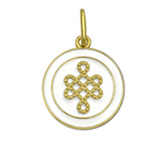 Lola Alpine White Mother Daughter Gold Pendant