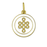 Lola Alpine White Mother Daughter Gold Pendant