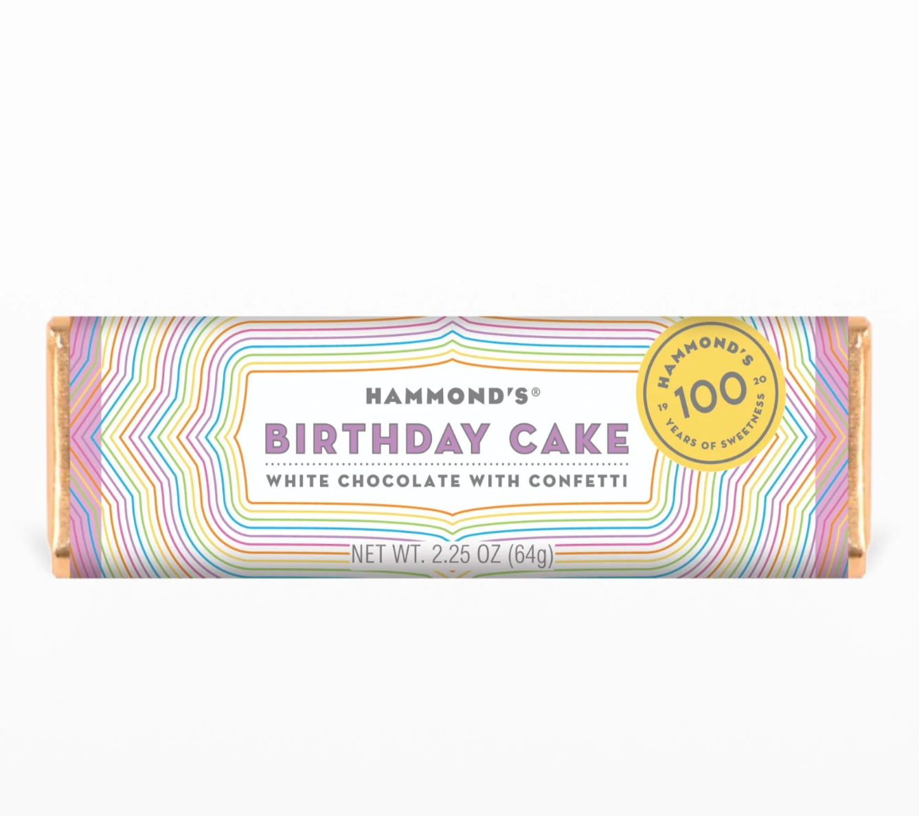 Hammond's Birthday Cake White Chocolate Bar