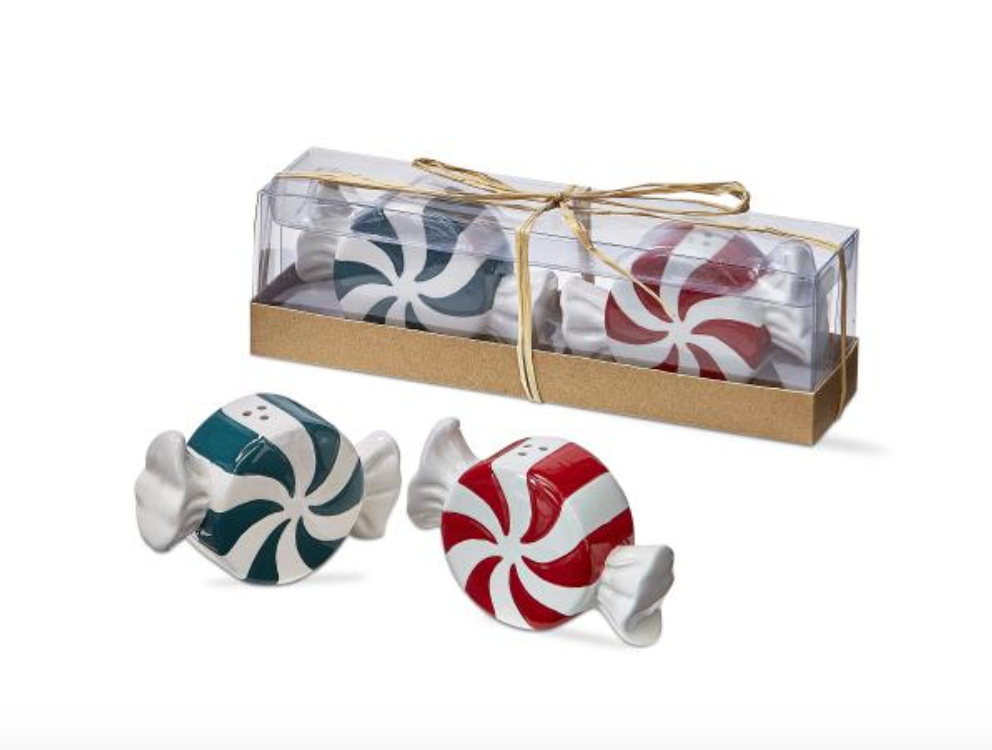 Tag - Peppermint Twist Salt & Pepper Set
