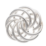 Rain Silver Swirled Love Knot Post Earring