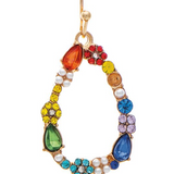 Rain Gold Multicolor Faux Pearl Bits & Baubles Teardrop Earrings 