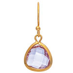 Rain Gold Purple Tiny Color Drops Earrings 
