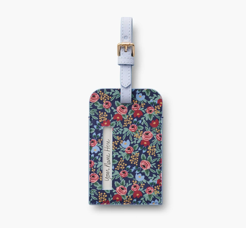 Rifle Paper Co Luggage Tag Rosa