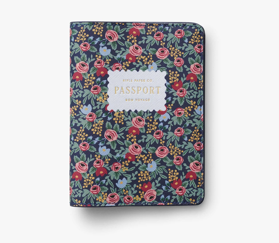 Rifle Paper Co Passport Holder Rosa