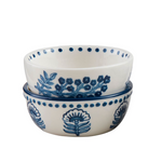 Mud Pie Blooms Block Print Tidbit Set