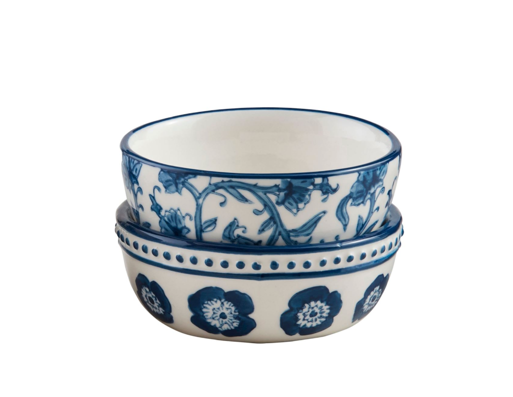 Mud Pie Buti Block Print Tidbit Set