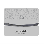 Pura Vida #1 Dad Gifting Original Bracelet  on card