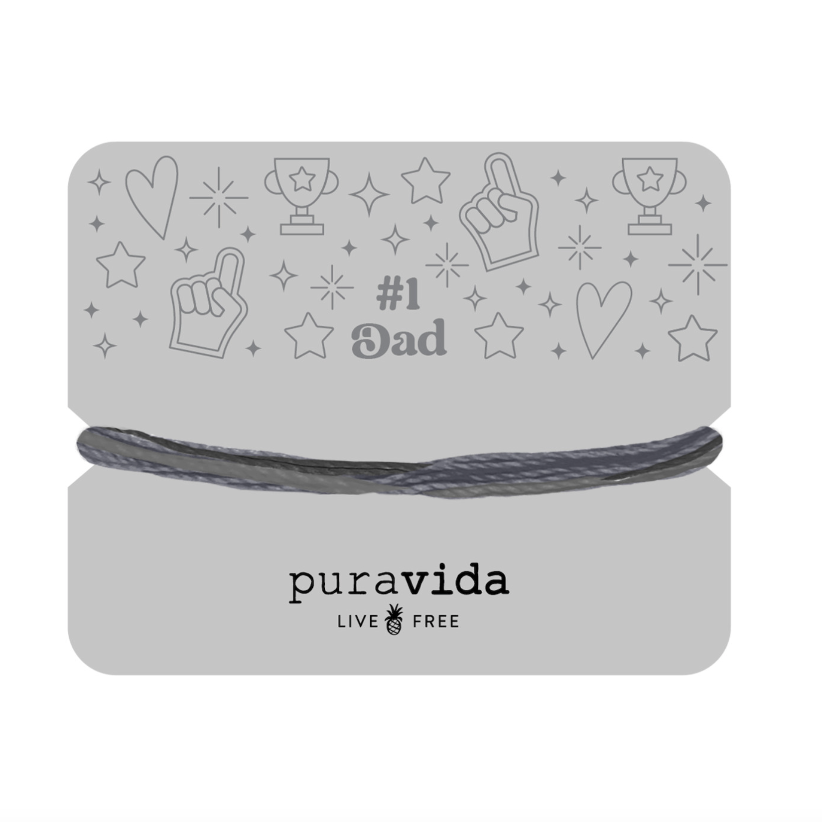 Pura Vida #1 Dad Gifting Original Bracelet  on card