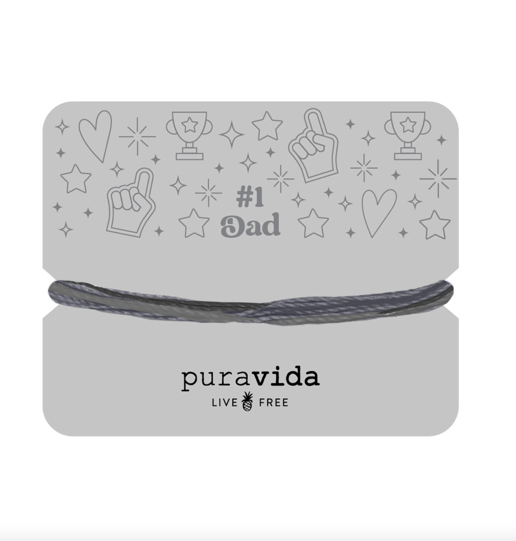 Pura Vida #1 Dad Gifting Original Bracelet  on card