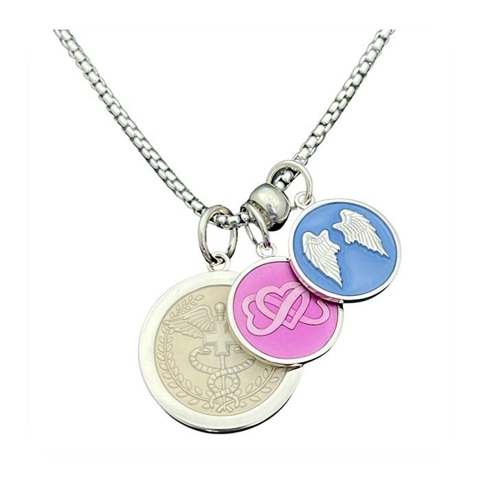 Silver LoLa Pendant Spacer with Pendants. Available at Be Charmed