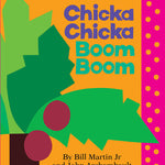 Book cover of 'Chicka Chicka Boom Boom' with colorful design and text. Available at Be Charmed
