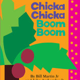 Book cover of 'Chicka Chicka Boom Boom' with colorful design and text. Available at Be Charmed
