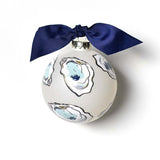 Coton Colors Oyster glass ornament with coastal hand-painted design – Available at Be Charmed