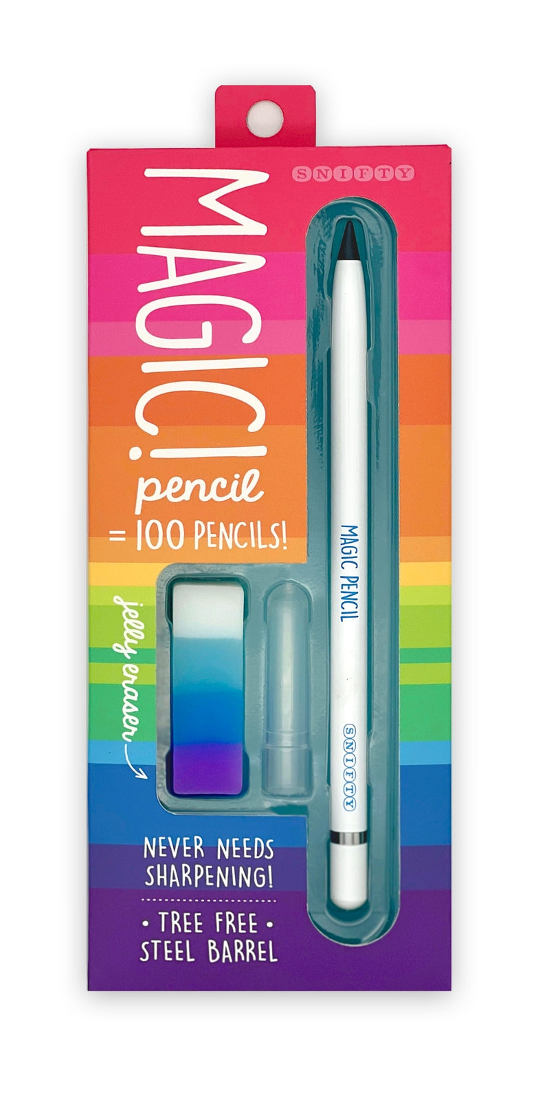 Snifty Magic Pencil White – color-changing novelty pencil that shifts as you write, fun for school, journaling, or gifts. Available at Be Charmed