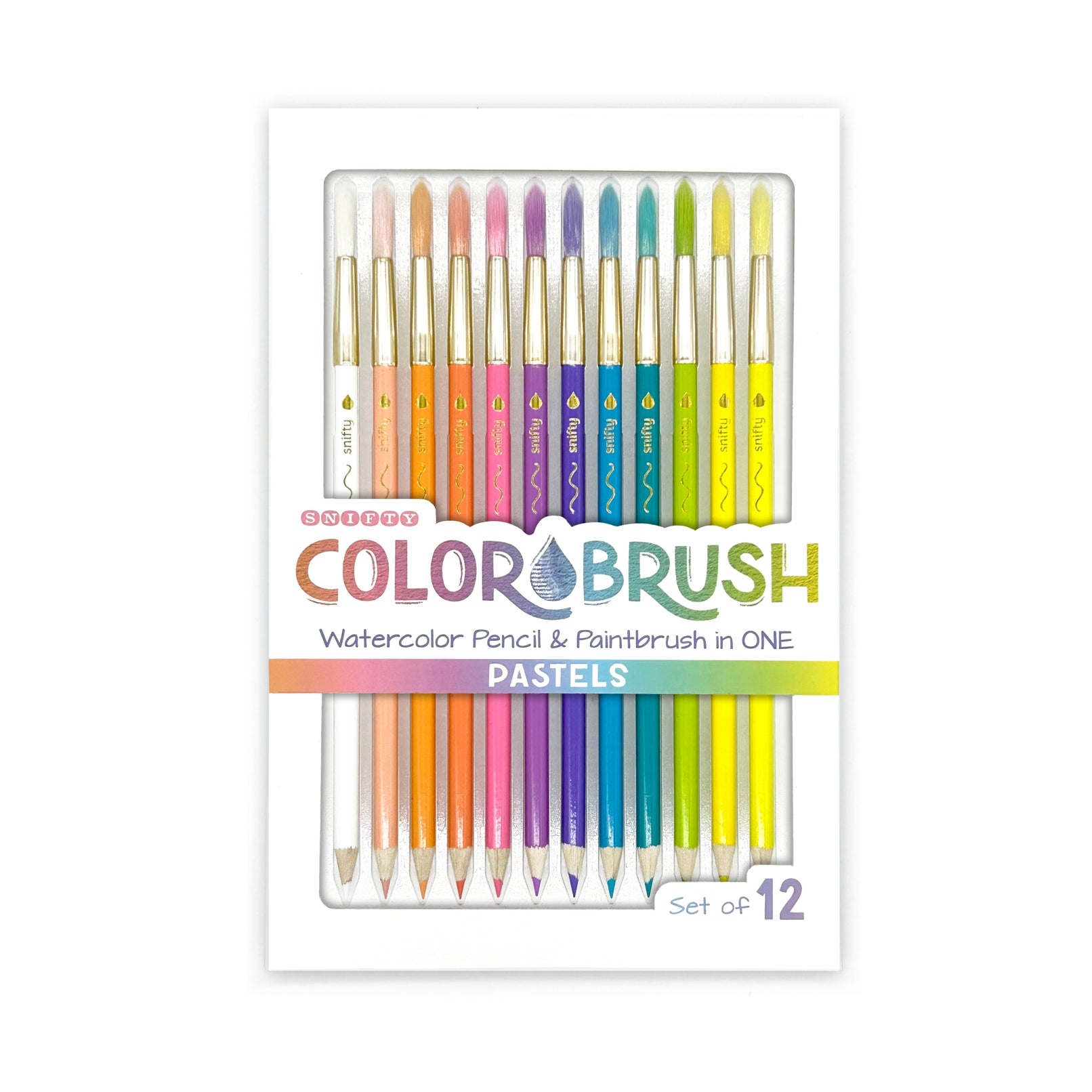 Snifty Pastel Colorbrush – set of soft pastel brush markers for journaling, art projects, and school supplies. Available at Be Charmed