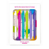 Snifty Some Kind of Crazy Pen Set – novelty pens with witty sayings, perfect for journaling, office desks, or gifts. Available at Be Charmed