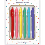 Snifty Whole Lotta Love Heart Pen Set – fun pens with uplifting sayings, perfect for school, journaling, office desks, or gifts. Available at Be Charmed