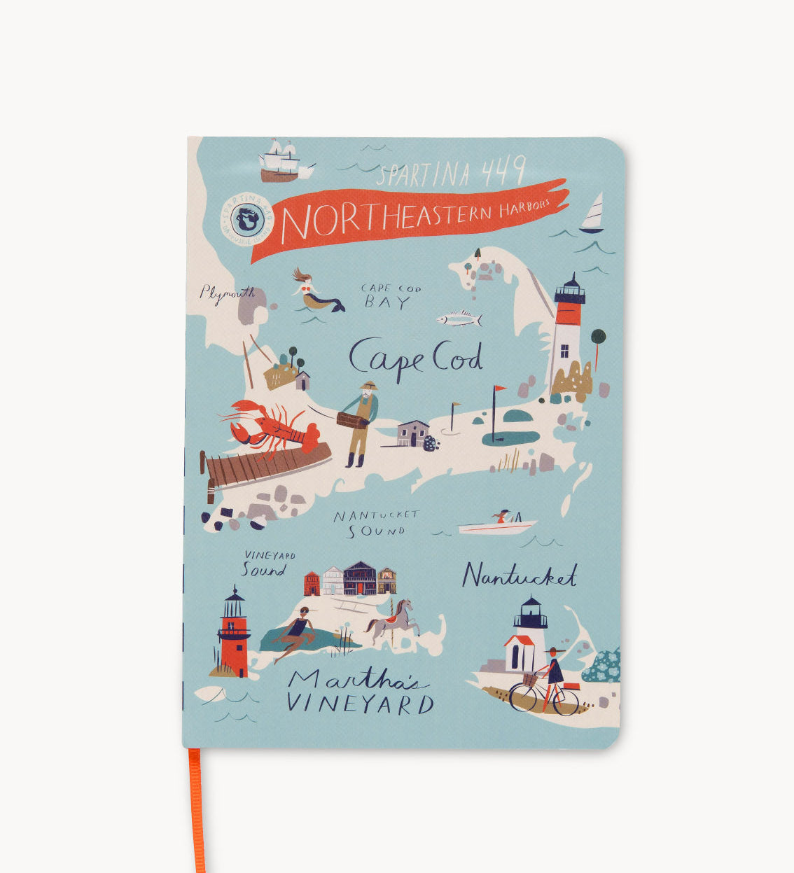 Spartina 449 Northeastern Harbors Ruled Notebook 5x7