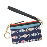Fish cardholder with a strap on a white background. Available at Be Charmed