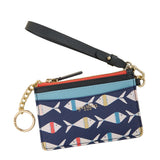 Fish cardholder with a strap on a white background. Available at Be Charmed