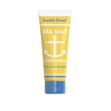 Tube of Swedish Dream Sea Salt Hand Cream on a white background. Available at Be Charmed